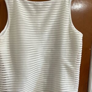 Roz & Ali Ivory Textured Sleeveless Top